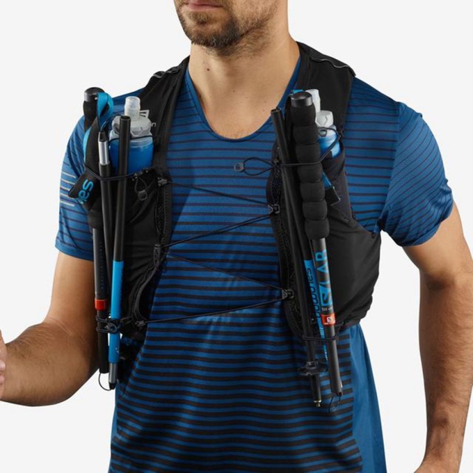 Mochilas Salomon ADV SKIN 5 SET HYDRATION PACK Hombre Negros | MX-483DPXY