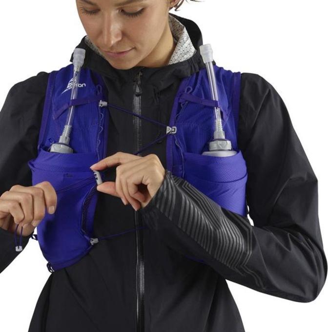 Mochilas Salomon ADV SKIN 8 SET HYDRATION PACK Mujer Azules | MX-935NJXB