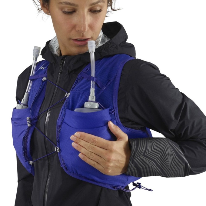 Mochilas Salomon ADV SKIN 8 SET HYDRATION PACK Mujer Azules | MX-935NJXB