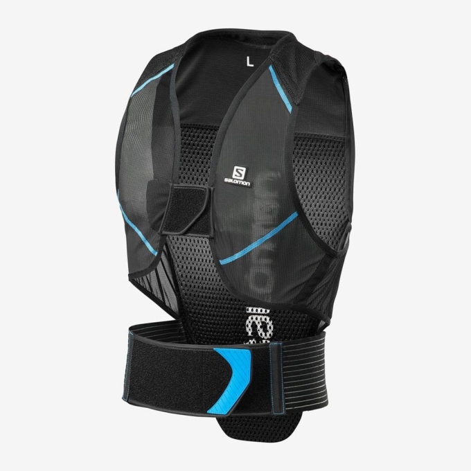 Mochilas Salomon FLEXCELL BACK PROTECTION Hombre Negros Azules | MX-612PAYL