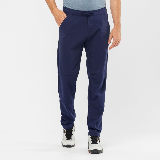 Pantalones Salomon OUTRACK TAPERED Hombre Azul Marino | MX-326TYRK