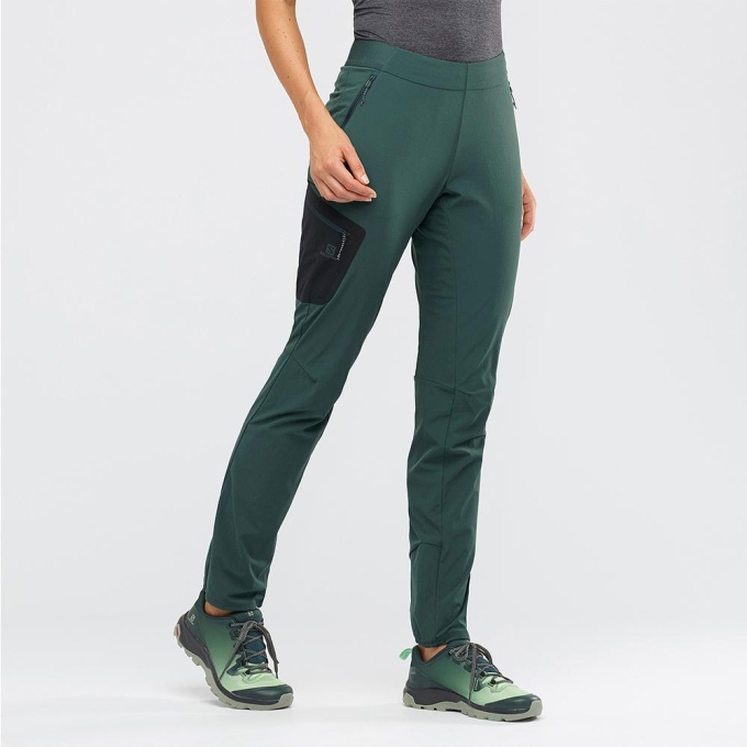 Pantalones Salomon WAYFARER ALPINE W Mujer Verdes | MX-013IFUX