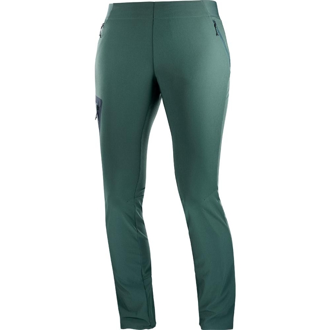 Pantalones Salomon WAYFARER ALPINE W Mujer Verdes | MX-013IFUX