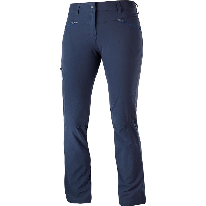 Pantalones Salomon WAYFARER STRAIGHT W Mujer Azul Marino | MX-463HXBY