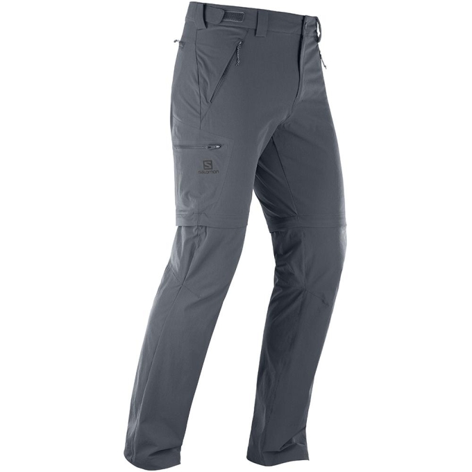 Pantalones Salomon WAYFARER STRAIGHT ZIP M Hombre Negros | MX-081TUGA