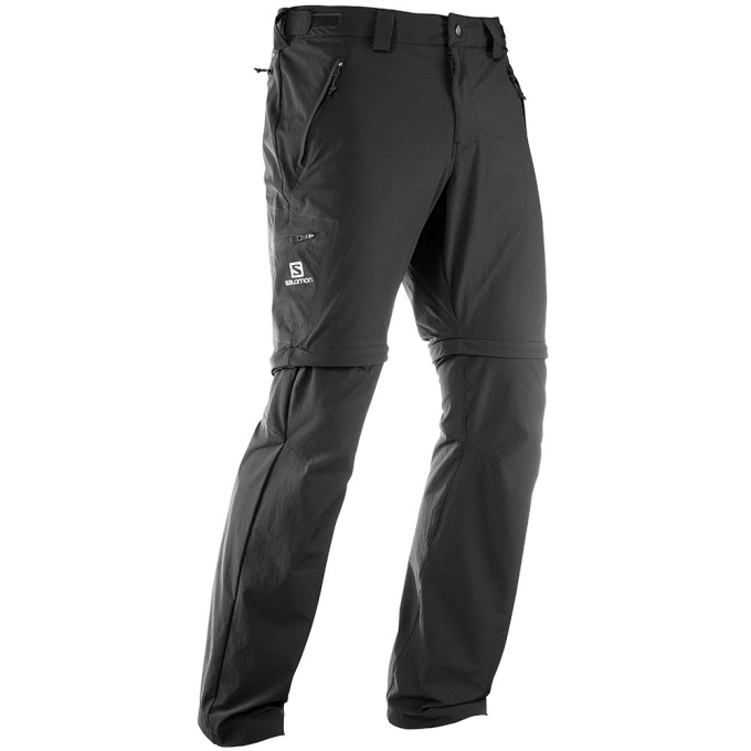 Pantalones Salomon WAYFARER STRAIGHT ZIP M Hombre Negros | MX-910LKAS