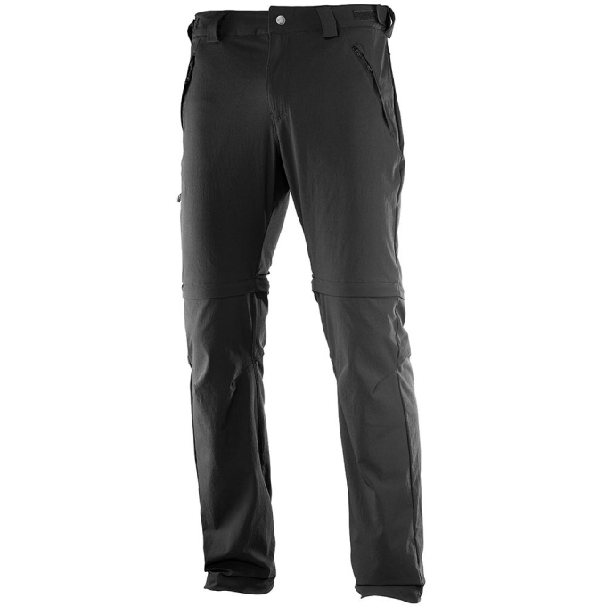 Pantalones Salomon WAYFARER STRAIGHT ZIP M Hombre Negros | MX-910LKAS