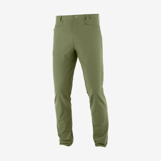 Pantalones Salomon WAYFARER TAPERED Hombre Verde Oliva | MX-716BOCH