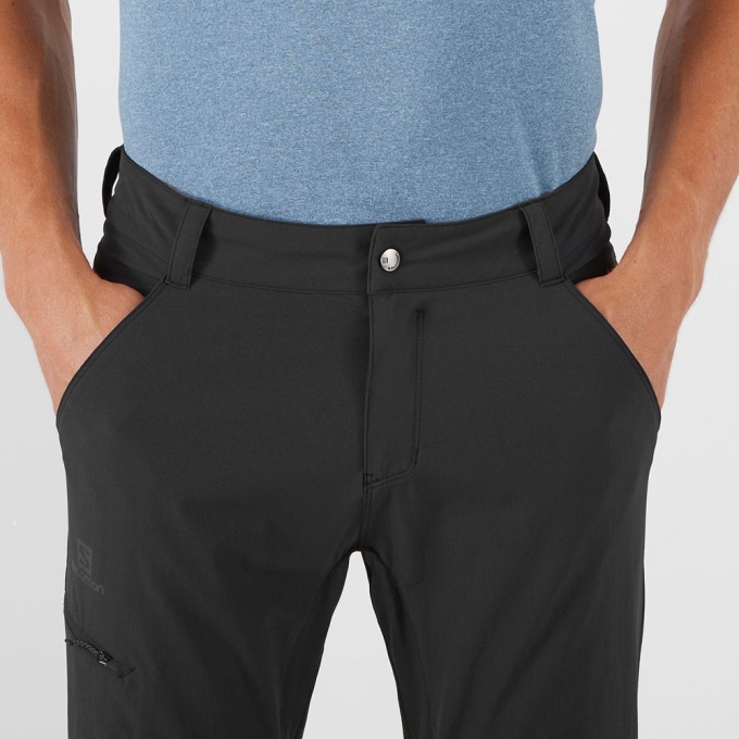 Pantalones Salomon WAYFARER ZIP OFF M Hombre Negros | MX-508HOEQ