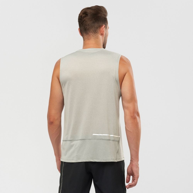 Tank Top Salomon AGILE M Hombre Grises | MX-835CMOE