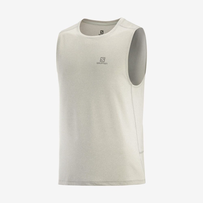 Tank Top Salomon AGILE M Hombre Grises | MX-835CMOE