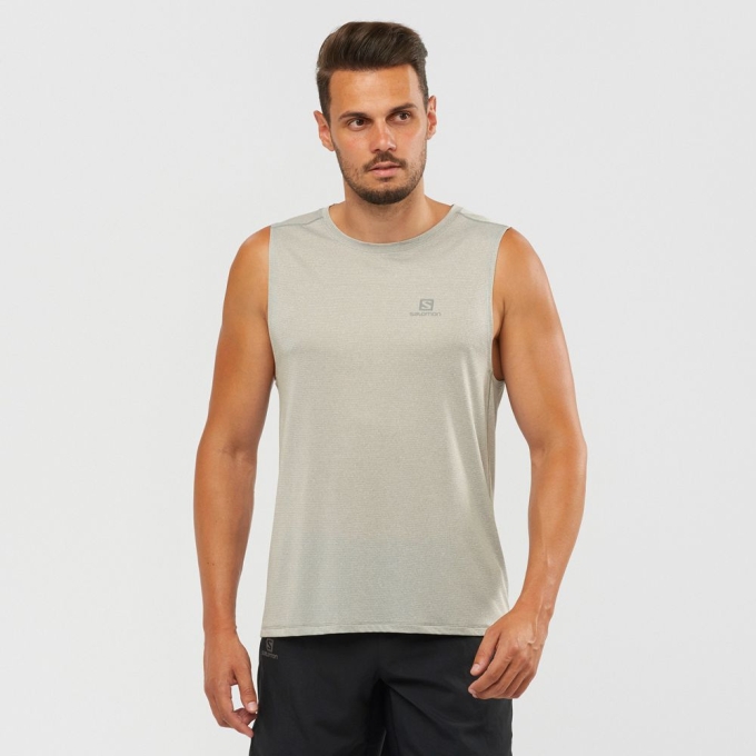 Tank Top Salomon AGILE M Hombre Grises | MX-835CMOE