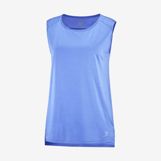 Tank Top Salomon OUTLINE SUMMER Mujer Marina | MX-029WNVK