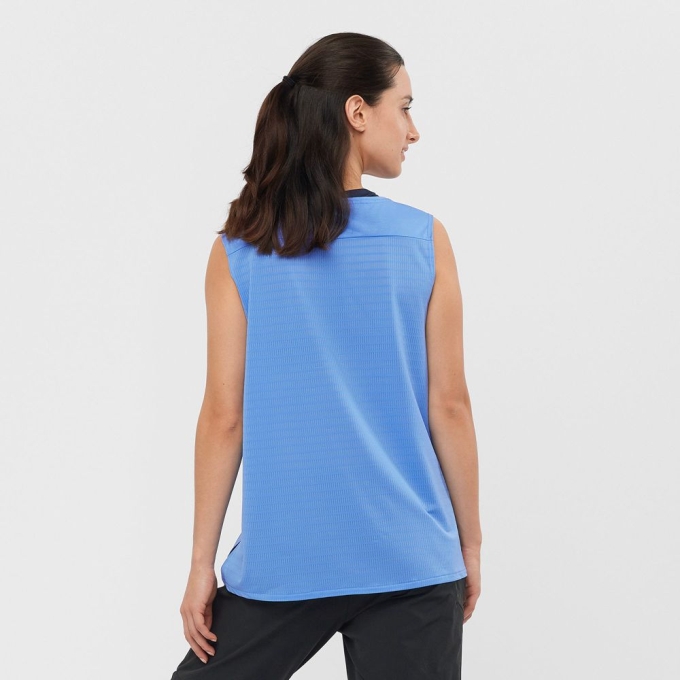 Tank Top Salomon OUTLINE SUMMER Mujer Marina | MX-029WNVK