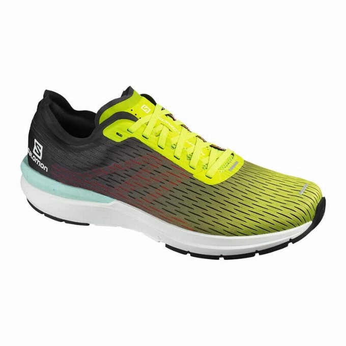 Tenis Para Correr Salomon SONIC 3 ACCELERATE Hombre Amarillos Blancos | MX-980GFBT