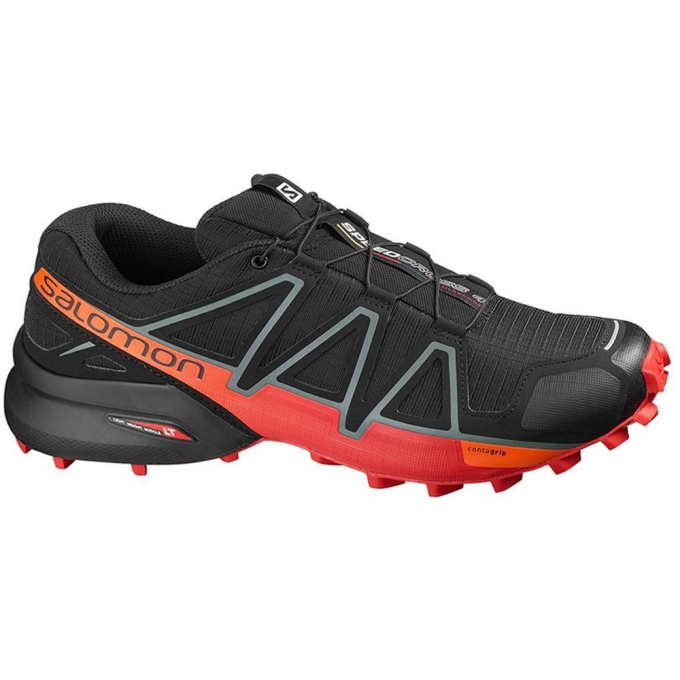 Tenis Para Correr Salomon SPEEDCROSS 4 Hombre Negros | MX-156AUYJ