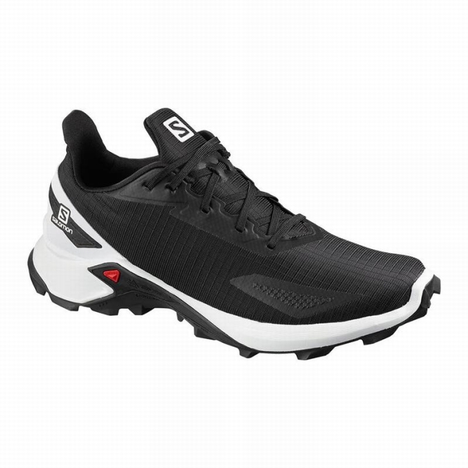 Tenis Para Trail Running Salomon ALPHACROSS BLAST Hombre Negros Blancos | MX-012UGDW