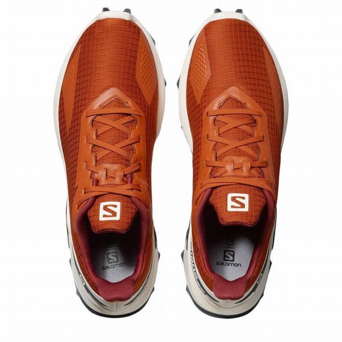 Tenis Para Trail Running Salomon ALPHACROSS BLAST Hombre Naranjas | MX-064NVIE