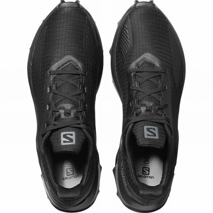 Tenis Para Trail Running Salomon ALPHACROSS BLAST Hombre Negros | MX-185OACF