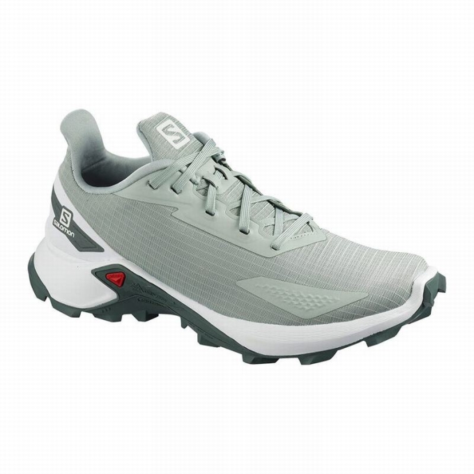 Tenis Para Trail Running Salomon ALPHACROSS BLAST Mujer Turquesa Claro Grises Blancos | MX-462WSYU