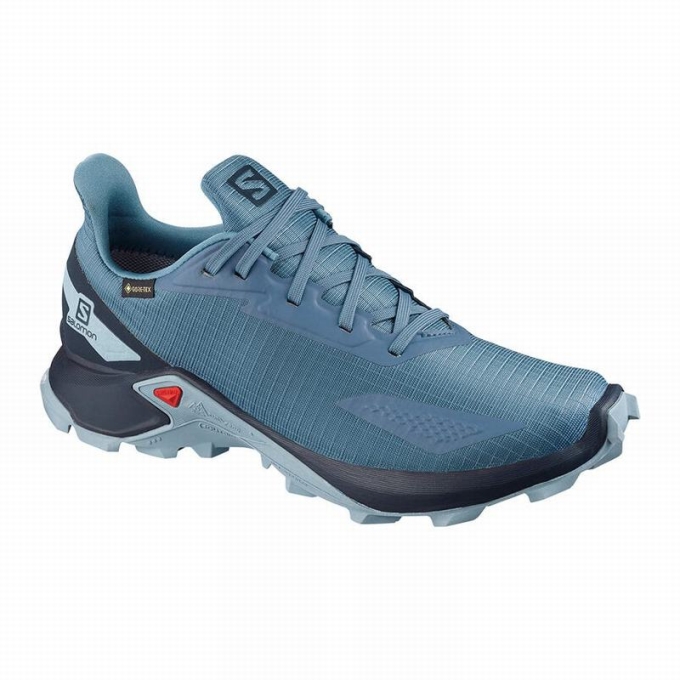 Tenis Para Trail Running Salomon ALPHACROSS BLAST GTX W Mujer Azules Azul Marino | MX-483KODA