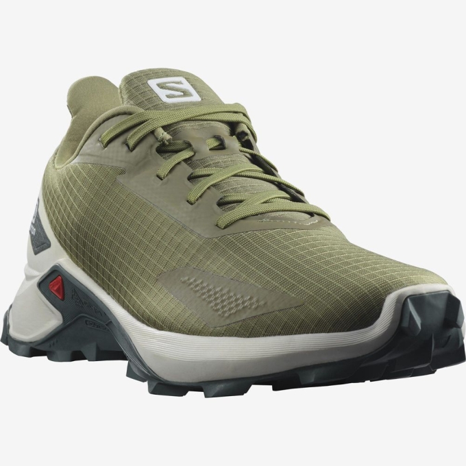 Tenis Para Trail Running Salomon ALPHACROSS BLAST Hombre Verdes | MX-582CAIE