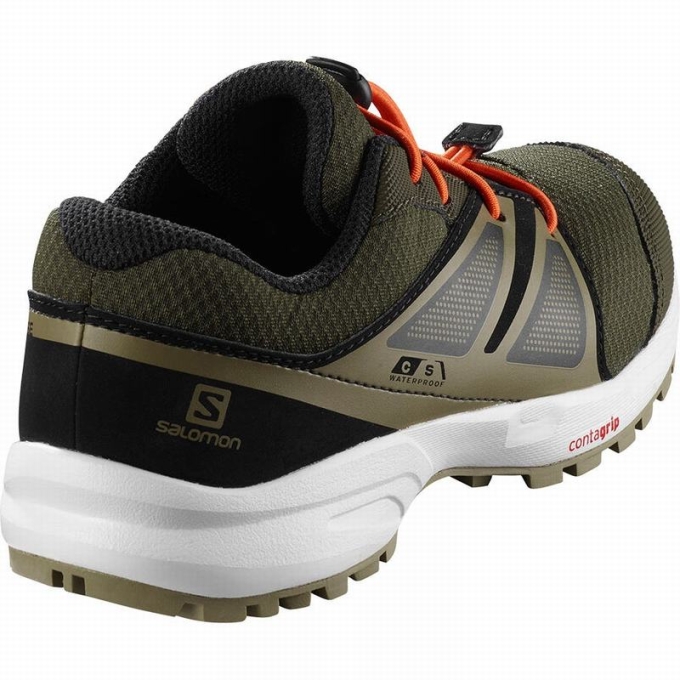 Tenis Para Trail Running Salomon SENSE CLIMASALOMON WATERPROOF Niños Negros | MX-189VXLT