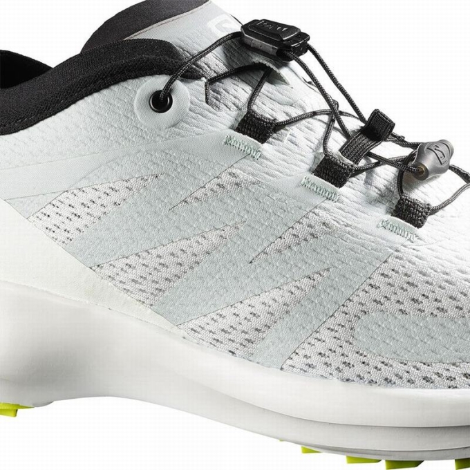 Tenis Para Trail Running Salomon SENSE FLOW Hombre Blancos Grises | MX-067XDUR