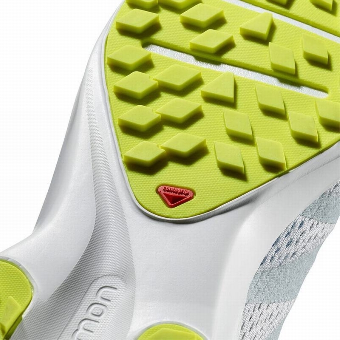 Tenis Para Trail Running Salomon SENSE FLOW Hombre Blancos Grises | MX-067XDUR