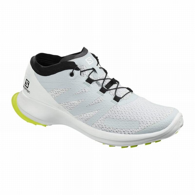 Tenis Para Trail Running Salomon SENSE FLOW Hombre Blancos Grises | MX-067XDUR