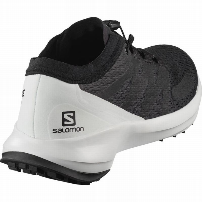 Tenis Para Trail Running Salomon SENSE FLOW W Mujer Negros Blancos | MX-591MLYD