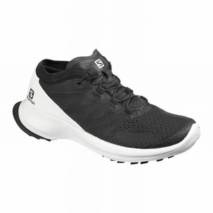 Tenis Para Trail Running Salomon SENSE FLOW W Mujer Negros Blancos | MX-591MLYD