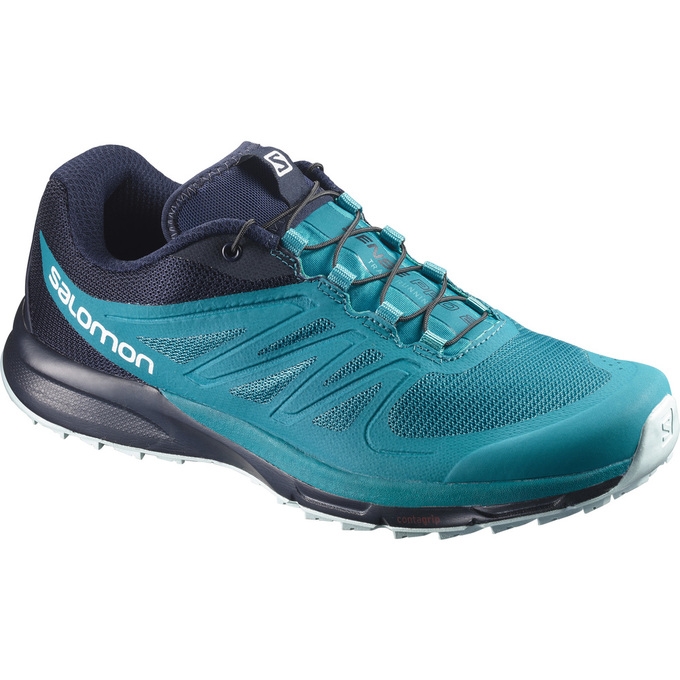 Tenis Para Trail Running Salomon SENSE PRO 2 W Mujer Turquesa Azul Marino | MX-784LOSX