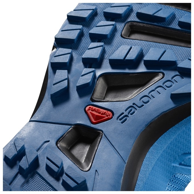 Tenis Para Trail Running Salomon SENSE PRO 2 Hombre Azules Negros | MX-790PQLZ