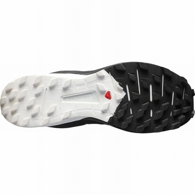 Tenis Para Trail Running Salomon SENSE PRO 4 Hombre Negros Blancos | MX-839XDTS