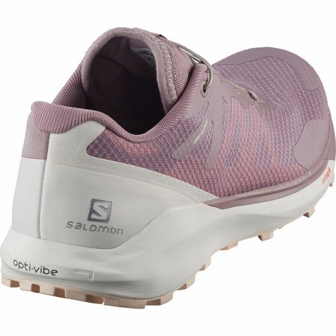 Tenis Para Trail Running Salomon SENSE RIDE 3 W Mujer Rosas | MX-162SJFI