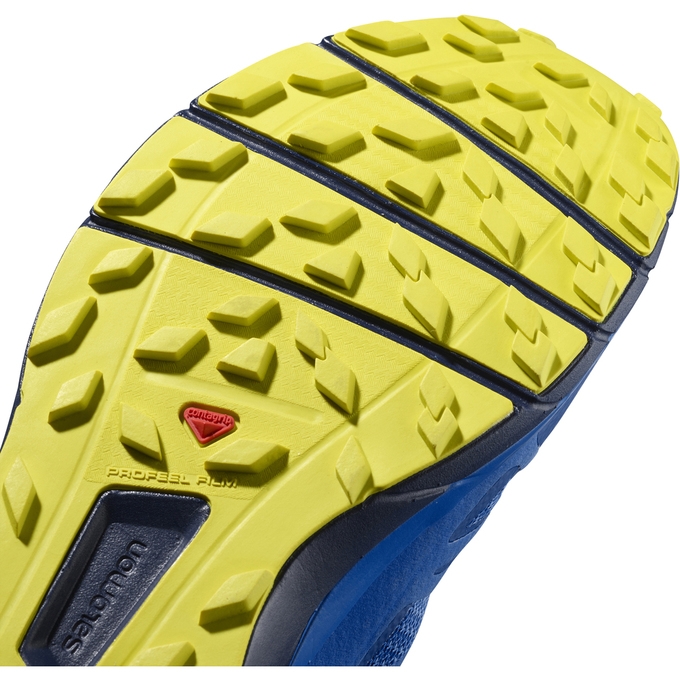 Tenis Para Trail Running Salomon SENSE RIDE Hombre Azules Azul Marino | MX-563ULTG