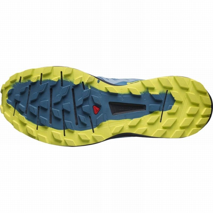 Tenis Para Trail Running Salomon SENSE RIDE 4 Hombre Azules Negros | MX-672UAFB