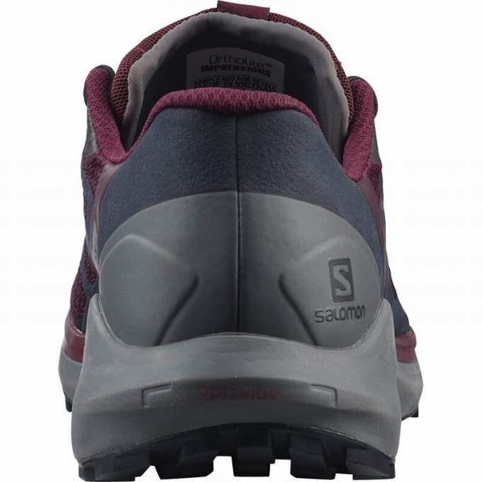 Tenis Para Trail Running Salomon SENSE RIDE 4 Mujer Vino | MX-718ALWJ