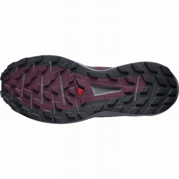 Tenis Para Trail Running Salomon SENSE RIDE 4 Mujer Vino | MX-718ALWJ