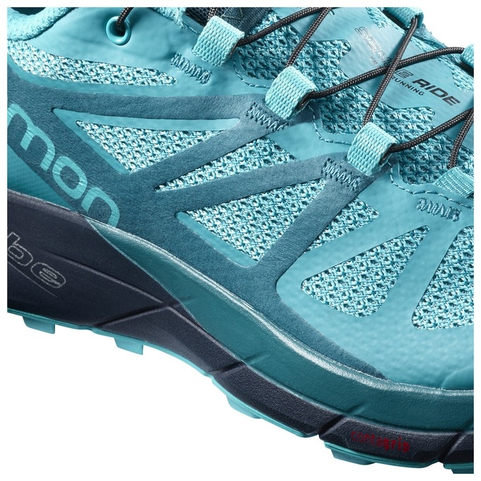 Tenis Para Trail Running Salomon SENSE RIDE W Mujer Morados Naranjas | MX-745CIZT