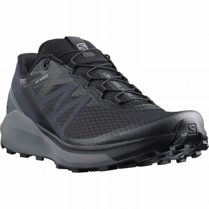 Tenis Para Trail Running Salomon SENSE RIDE 4 Hombre Negros | MX-815QLGA