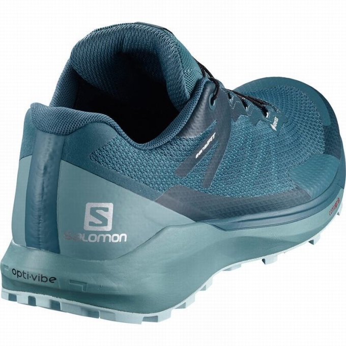 Tenis Para Trail Running Salomon SENSE RIDE 3 GTX INVIS. FIT W Mujer Turquesa Azules | MX-942JVFT