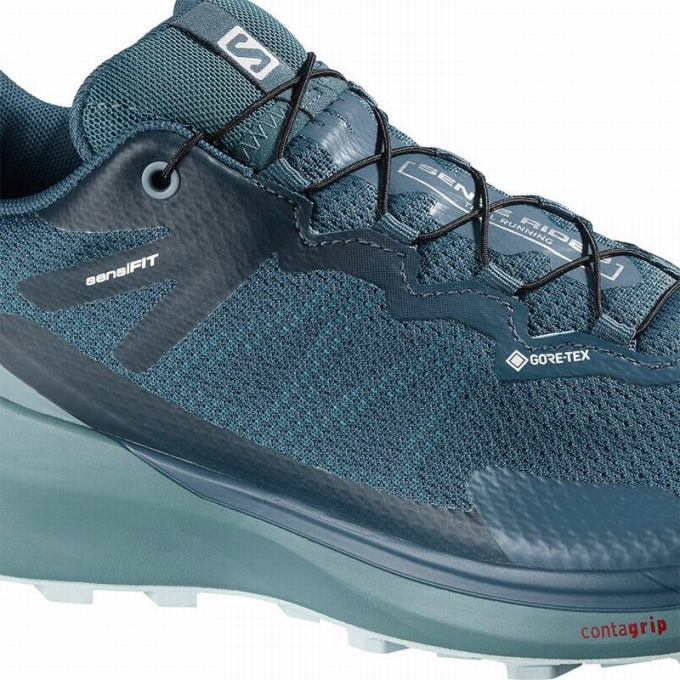 Tenis Para Trail Running Salomon SENSE RIDE 3 GTX INVIS. FIT W Mujer Turquesa Azules | MX-942JVFT