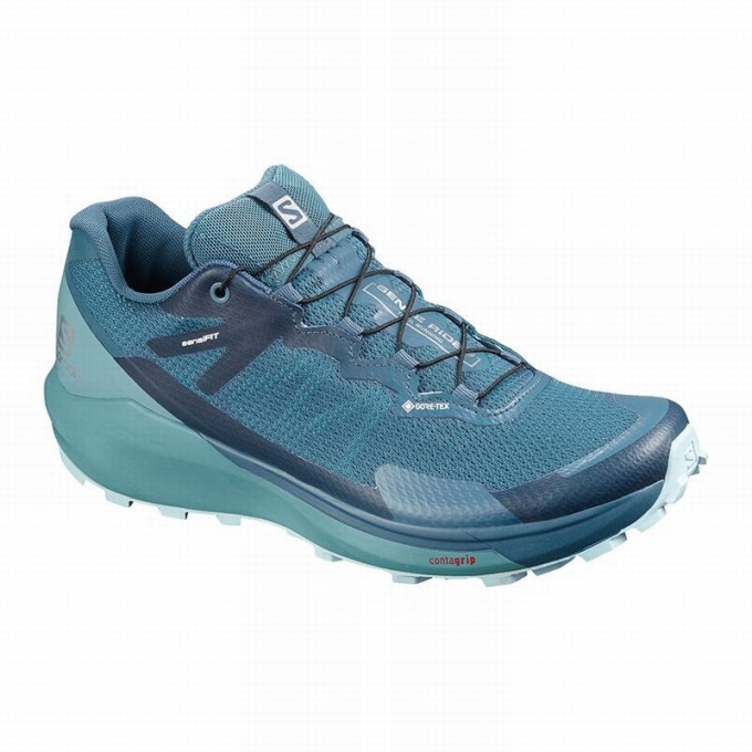 Tenis Para Trail Running Salomon SENSE RIDE 3 GTX INVIS. FIT W Mujer Turquesa Azules | MX-942JVFT