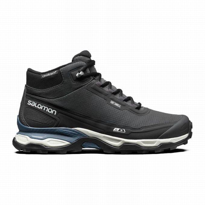 Tenis Para Trail Running Salomon SHELTER CSWP ADVANCED Mujer Negros Azules | MX-596YQVZ