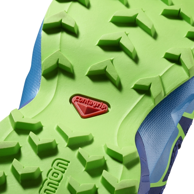 Tenis Para Trail Running Salomon SPEEDCROSS BUNGEE K Niños Azules Oscuro | MX-037TFHI