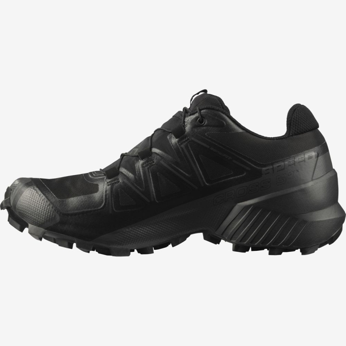 Tenis Para Trail Running Salomon SPEEDCROSS 5 GORE-TEX Hombre Negros | MX-139KJGW