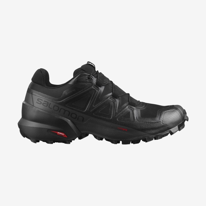 Tenis Para Trail Running Salomon SPEEDCROSS 5 GORE-TEX Hombre Negros | MX-139KJGW