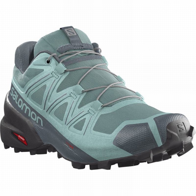 Tenis Para Trail Running Salomon SPEEDCROSS 5 Mujer Turquesa | MX-148WMRJ